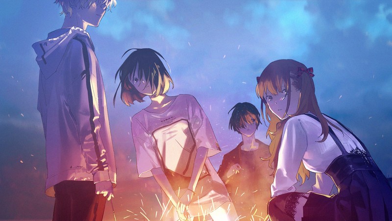 绝美烟火动漫群像壁纸