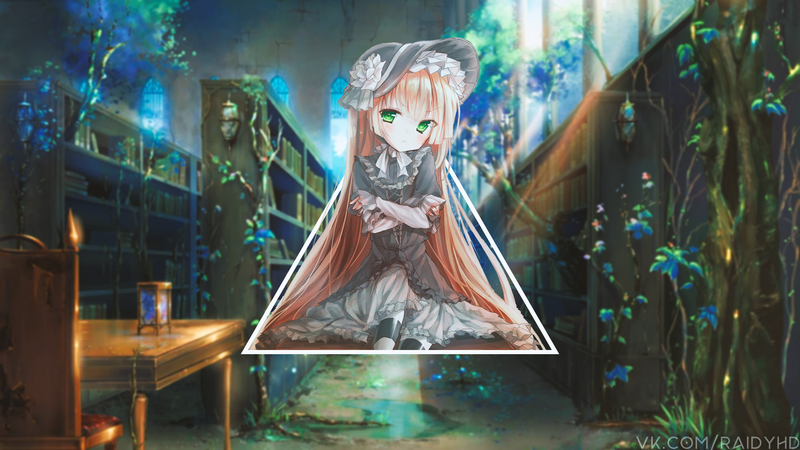 多款热门动漫少女画中画壁纸合集