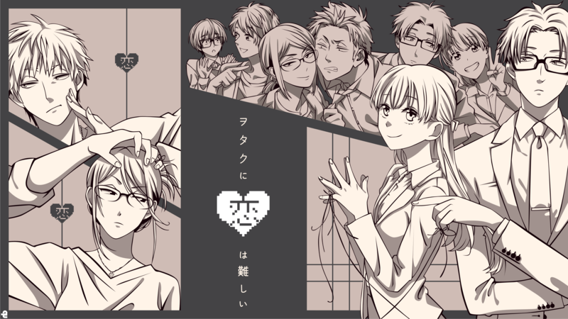 黑白动漫男女主角高清壁纸合集