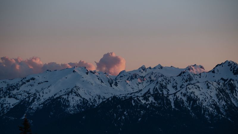 绝美的雪山暮色壁纸合集
