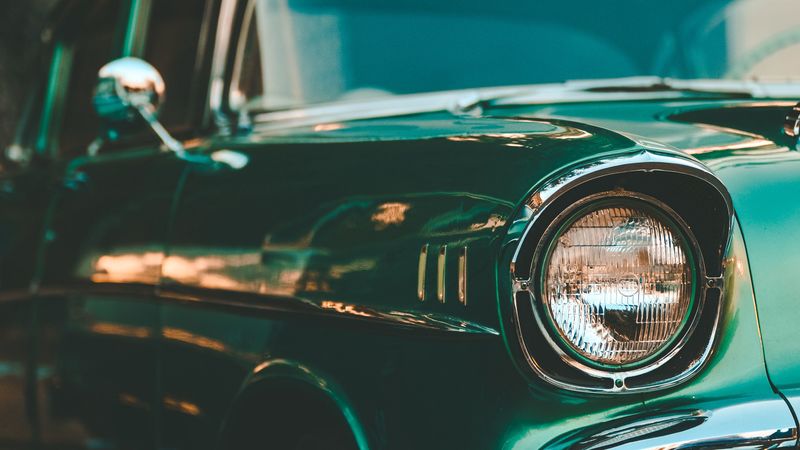 复古汽车大灯壁纸！4K高清 vintage 质感拉满