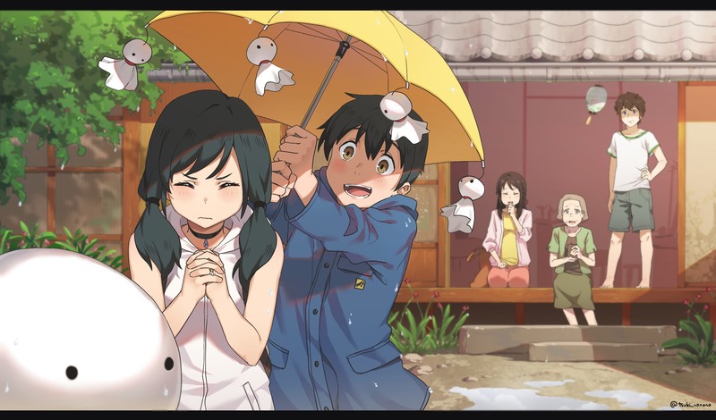 跨IP动漫同人神图！天气之子和你的名字角色同框太好磕