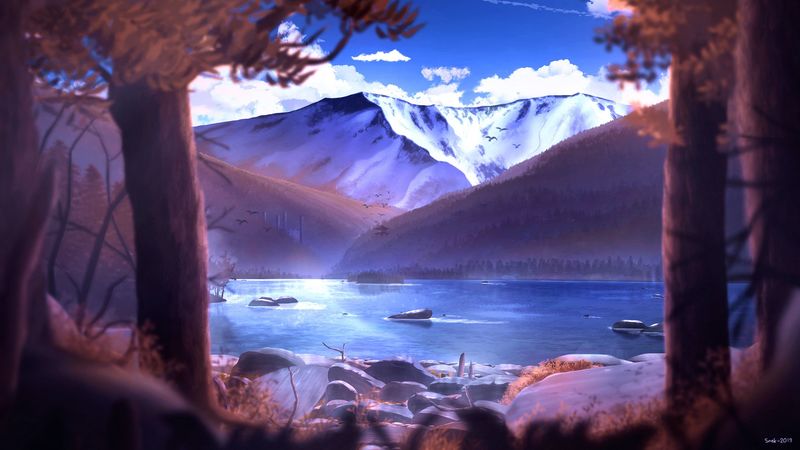 绝美山水风景艺术壁纸 每帧都是治愈系大片