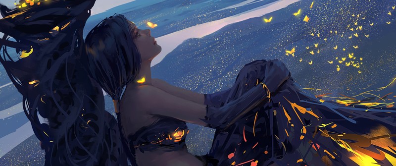 画师WLOP笔下的凌峰动漫少女高清壁纸