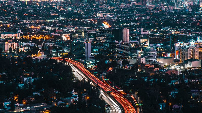 夜之城航拍绝美壁纸