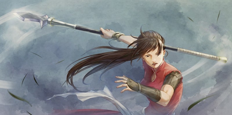 《精灵守护者》同人壁纸合集 飒爽长发女战士高清图