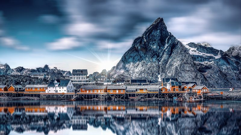 绝美山湖倒影壁纸 每帧都是治愈系风景