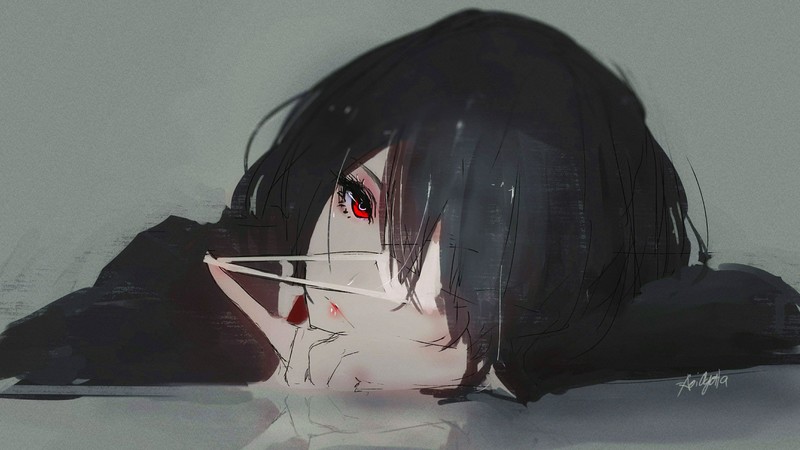 见崎鸣 替身 绪方葵 动漫少女 高清裁剪壁纸