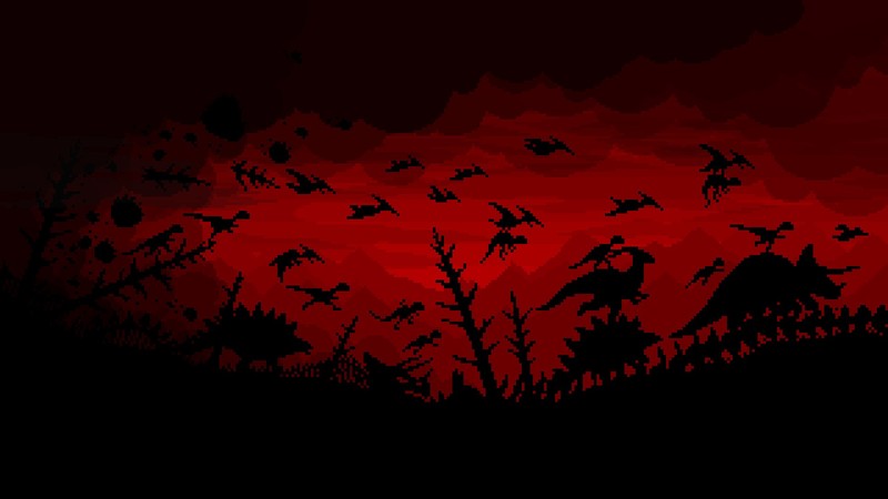 超绝像素风史前自然景观壁纸合集