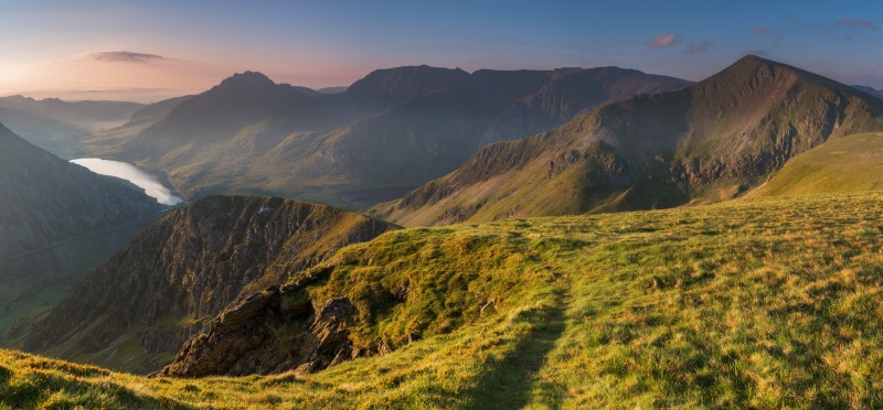 威尔士北境日出全景壁纸