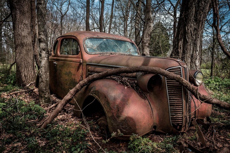 撞废的旧车壁纸合集