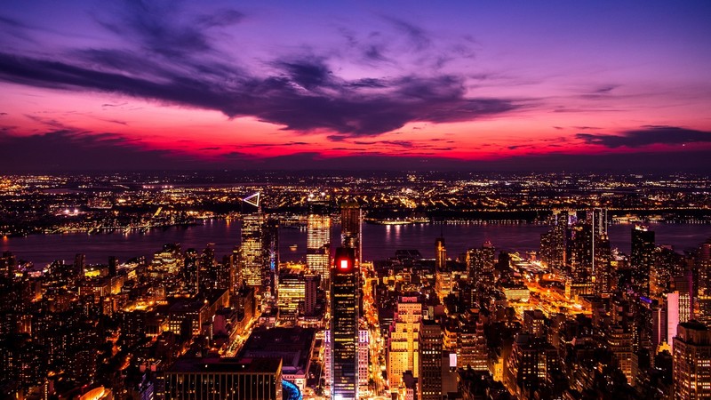 深夜都市灯火！绝美大都会夜景壁纸合集