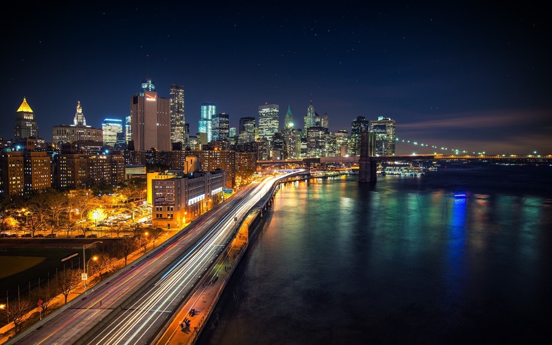 绝美曼哈顿城市夜景壁纸合集