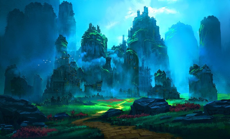 绝美的山石地貌数字艺术壁纸合集