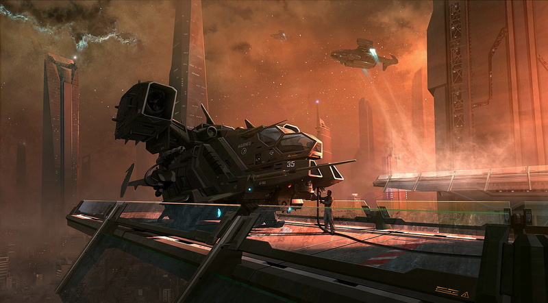 科幻飞行城景壁纸合集