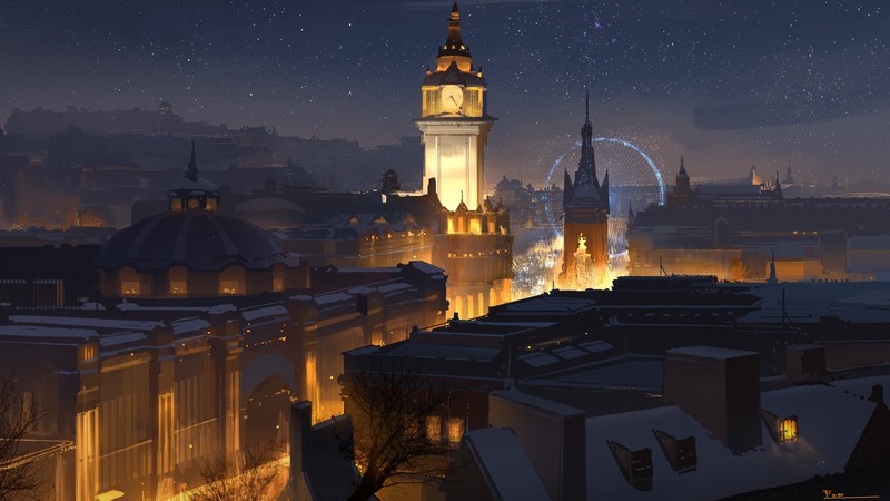 赛博都市夜景数字艺术壁纸合集