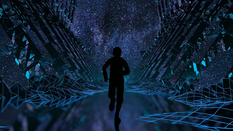 炸眼霓虹撞进复古80s赛博世界