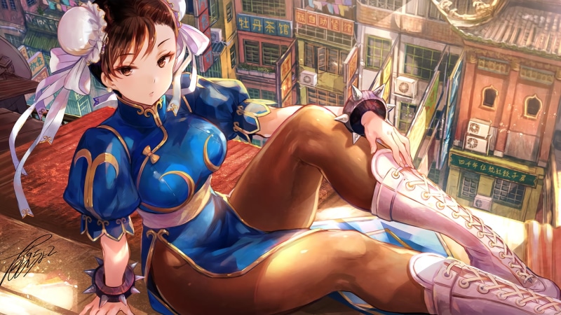 街头霸王春丽壁纸合集 短发黑丝酷飒登场