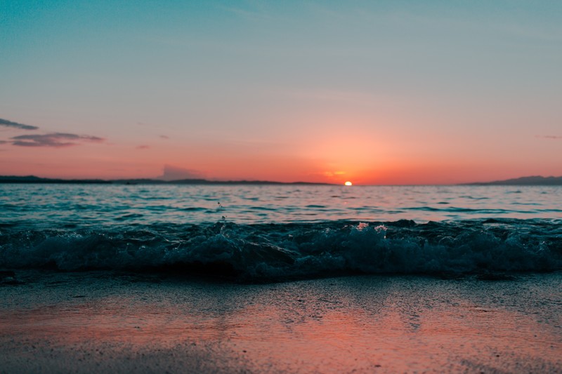 绝美海岸落日大片