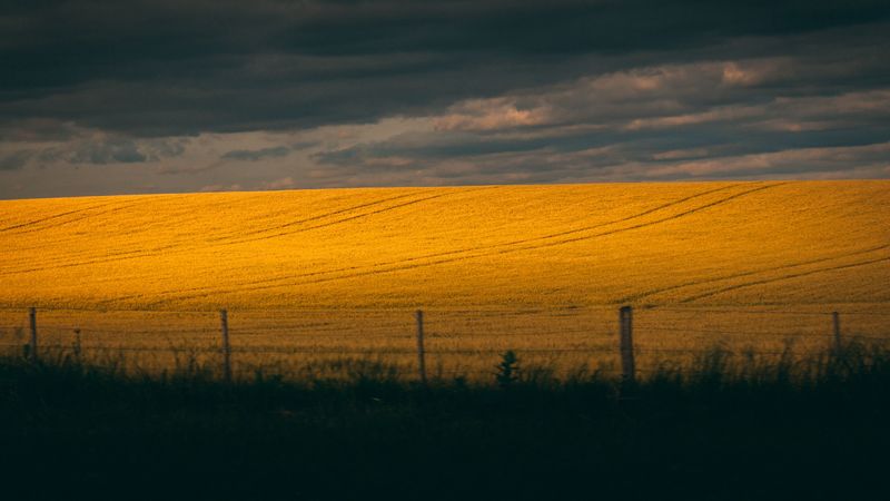旷野山丘暗云壁纸 4K高清