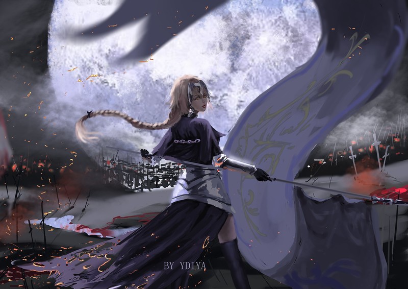 # 超飒 Fate 贞德壁纸合集！这装甲辫子造型谁顶得住