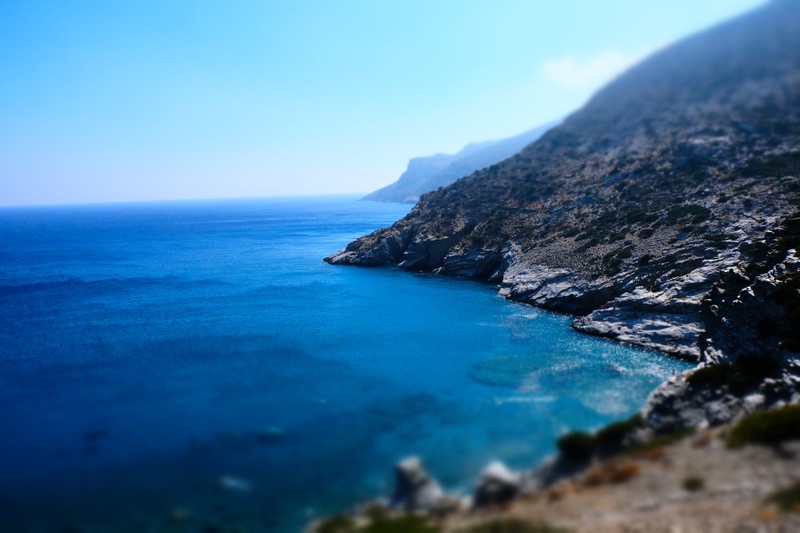 希腊水色城景自然风光高清壁纸