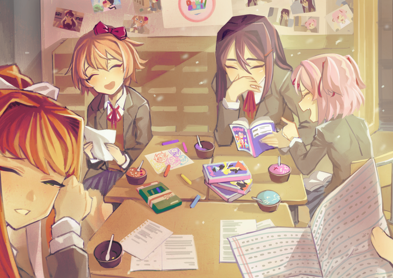 心跳文学部 二次元少女壁纸