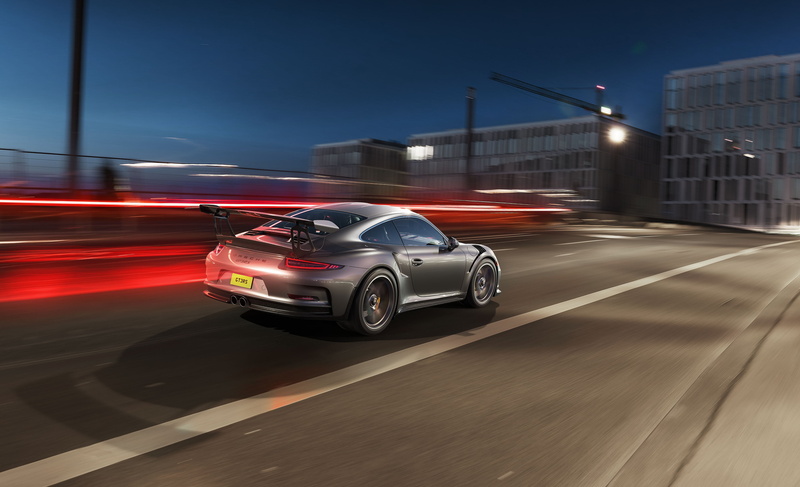 银色调保时捷911 GT3 RS高清动态壁纸