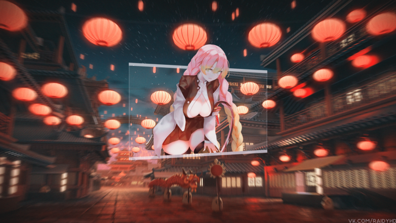 鬼灭之刃甘露寺蜜璃高清壁纸合集