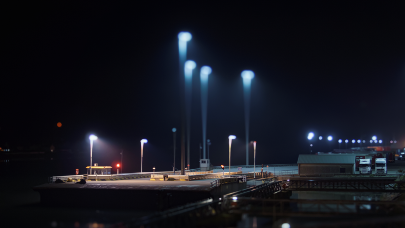 赛博霓虹水城夜景壁纸