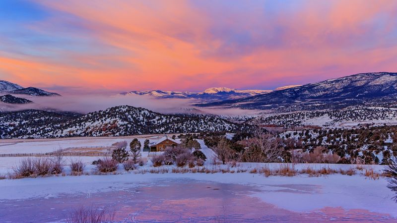 科罗拉多雪山破晓绝美壁纸！错过亏大了