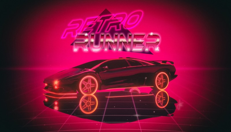这组壁纸太绝了！复古 synthwave 风兰博基尼Diablo 还有暗黑破坏神主题图