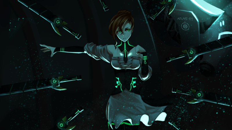 RWBY同人创作壁纸合集 短发少女霓虹风美图