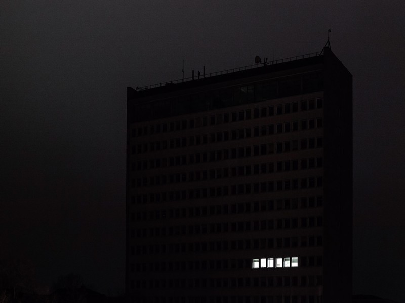 黑夜都市楼宇高清壁纸