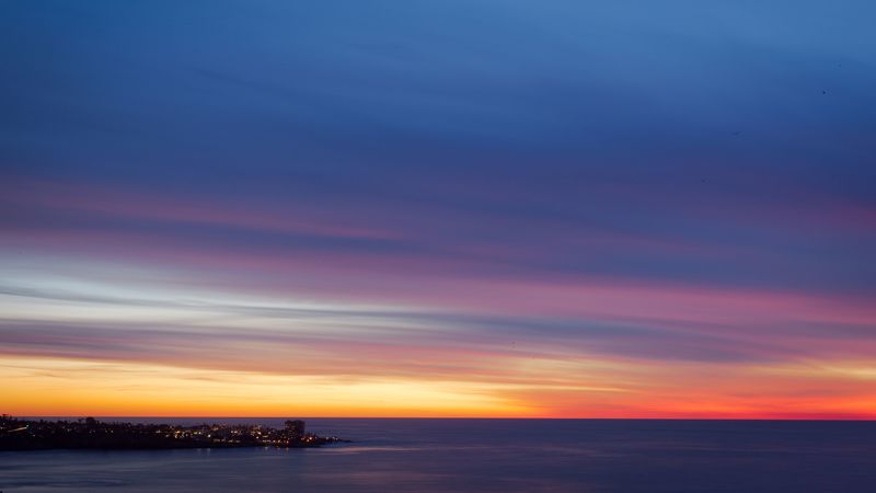 绝美的黄昏都市4K壁纸