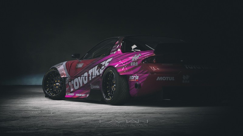 三菱3000GT高清壁纸合集 暗调改装车氛围感拉满