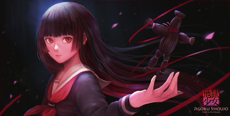 地狱少女阎魔爱 绝美动漫少女高清壁纸