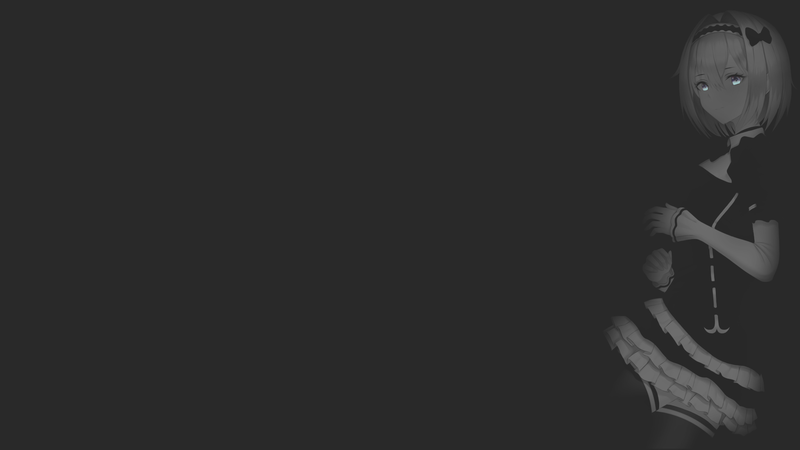 绝了！这组黑白极简二次元同人壁纸帅到我心巴上