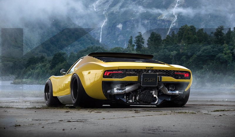 艺术家Khyzyl Saleem的宽体改装豪车渲染作品合集