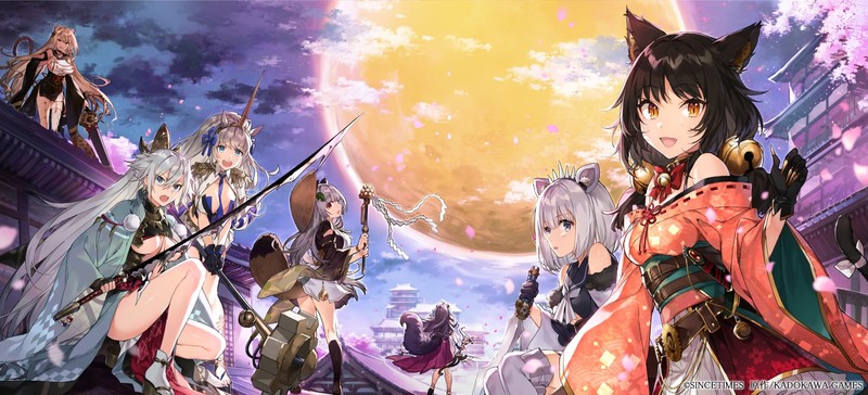 绝美兽耳娘壁纸合集 月下少女携武器登场