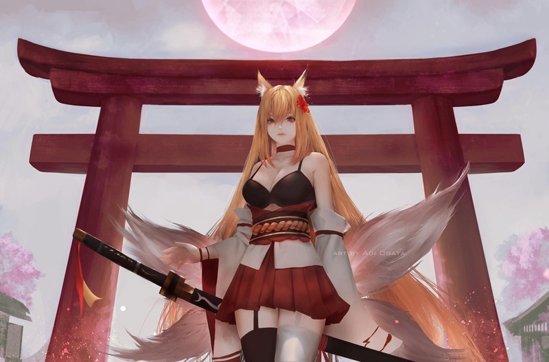 这套二次元狐娘壁纸太绝了！附超多不同风格创作