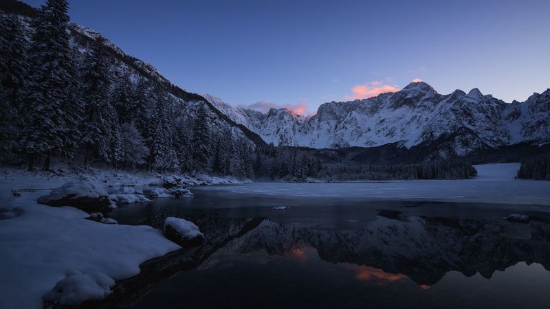 绝美白雪山湖4K壁纸合集