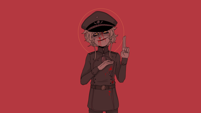 谭雅战记壁纸合集：邪性军装少女红血氛围感拉满