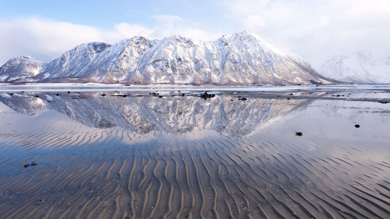 绝美雪山冰湖4K壁纸