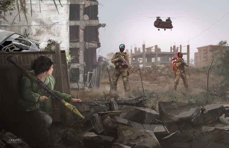 废土科幻壁纸合集：未来都市与战甲士兵的毁灭场景