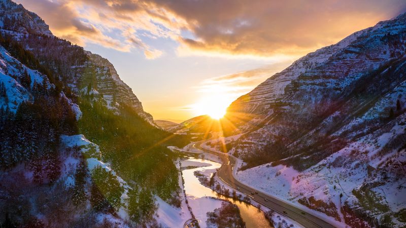 绝美山河公路江景壁纸 4K高清