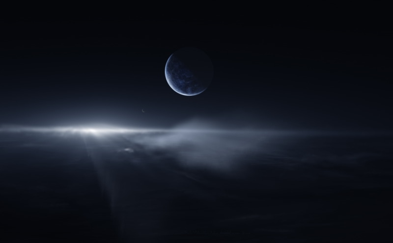震撼宇宙壁纸合集！行星满月夜景美到窒息