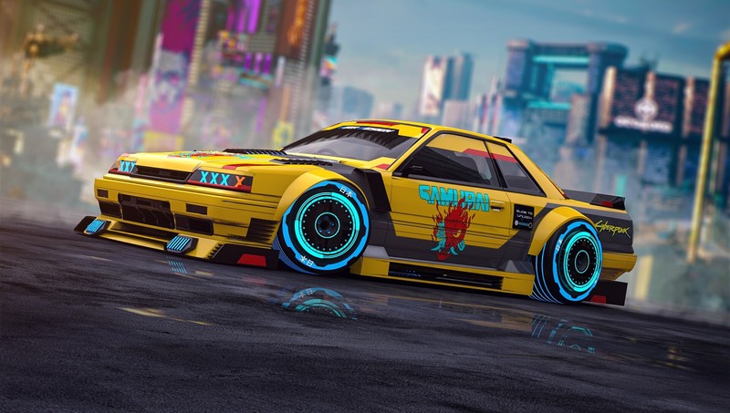 养眼黄色跑车数字艺术壁纸