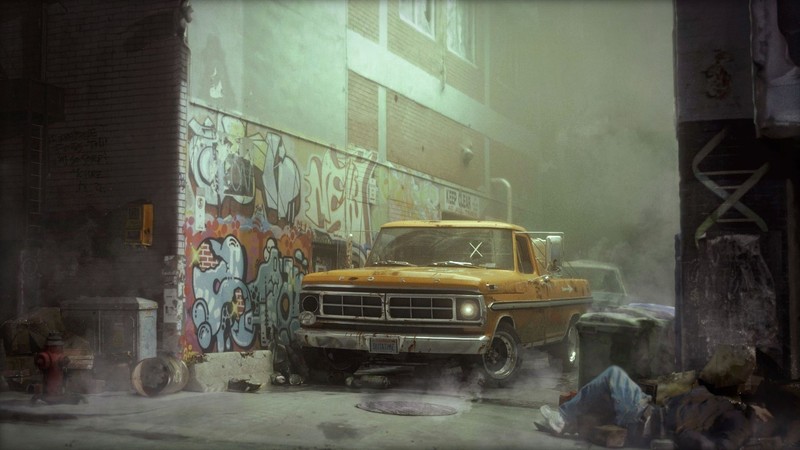 都市街头汽车艺术高清壁纸