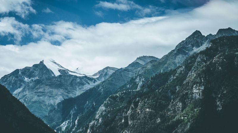 绝美白雪山峰高清壁纸合集